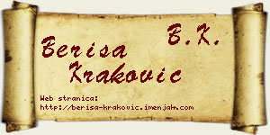 Beriša Kraković vizit kartica